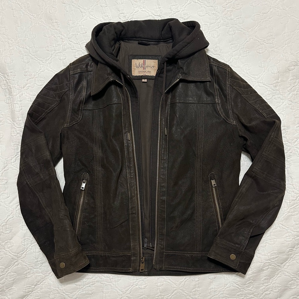 Wilson’s Leather Dark Brown Suede Jacket